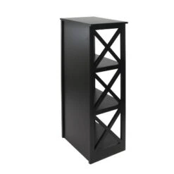 Contemporary 3 Tier Wooden Shelf - Olivia & May Black -Bookshelves Sales Shop unnamed file 4463