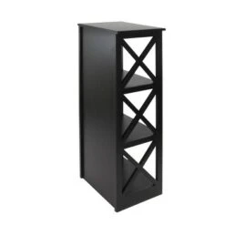 Contemporary 3 Tier Wooden Shelf - Olivia & May Black -Bookshelves Sales Shop unnamed file 4466