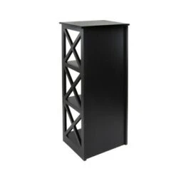 Contemporary 3 Tier Wooden Shelf - Olivia & May Black -Bookshelves Sales Shop unnamed file 4468