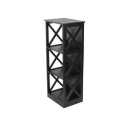 Contemporary 3 Tier Wooden Shelf - Olivia & May Black -Bookshelves Sales Shop unnamed file 4470