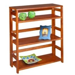 Cakewalk High Folding Bookcase - Regency Cherry -Bookshelves Sales Shop unnamed file 4496