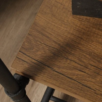 76" Tall Iron City Bookshelf Checked Oak - Sauder 4 76" Tall Iron City Bookshelf Checked Oak - Sauder - Image 2