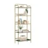 63" Coral Cape Bookcase with Metal and Glass Satin Gold - Sauder -Bookshelves Sales Shop unnamed file 4546