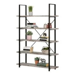 69.25" Gimetri 5 Shelf Shelving Unit Driftwood Gray - South Shore -Bookshelves Sales Shop unnamed file 4561