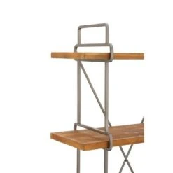 67" Metal and Wood 4 Tier Shelf Dark Brown - Olivia & May -Bookshelves Sales Shop unnamed file 4569