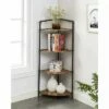 50.25" Beeme 4 Tier Corner Bookshelf Sand Black/Light Pure Copper - HOMES: Inside + Out 2 50.25" Beeme 4 Tier Corner Bookshelf Sand Black/Light Pure Copper - HOMES: Inside + Out -Bookshelves Sales Shop unnamed file 4584