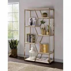72" Otum 7 Shelf Bookcase - HOMES: Inside + Out Silver