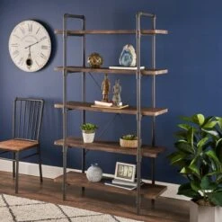 Kodiak Industrial 5 Tier Shelf - Christopher Knight Home Gray