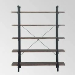 Kodiak Industrial 5 Tier Shelf - Christopher Knight Home Gray -Bookshelves Sales Shop unnamed file 4610