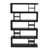 57.01" Dora Wood 5 Tier Geometric Bookshelf Dark Brown - Baxton Studio 1 57.01" Dora Wood 5 Tier Geometric Bookshelf Dark Brown - Baxton Studio -Bookshelves Sales Shop unnamed file 4615