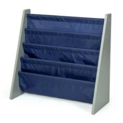 Newport Kids' Bookshelf 4 Tier Book Organizer Navy/Gray - Humble Crew -Bookshelves Sales Shop unnamed file 463