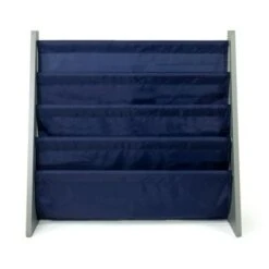 Newport Kids' Bookshelf 4 Tier Book Organizer Navy/Gray - Humble Crew -Bookshelves Sales Shop unnamed file 464