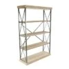 Olivia & May 72" Farmhouse 4 Tier Shelf Brown - Olivia & May