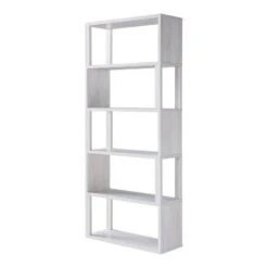 70.75" Montalva 5 Shelf Bookcase White Oak - HOMES: Inside + Out