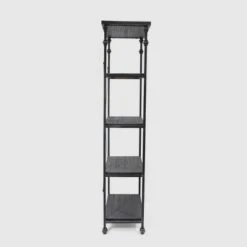 72.5" Hampden Industrial 4 Shelf Bookcase Gray - Christopher Knight Home -Bookshelves Sales Shop unnamed file 4709