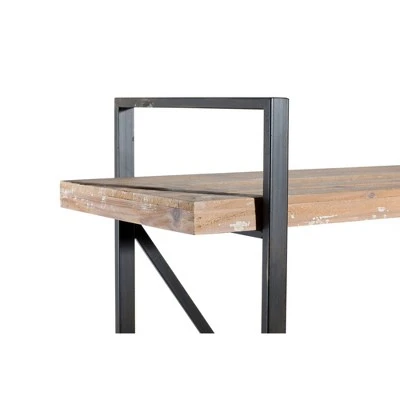 Olivia & May 67" Tall Industrial Metal and Wood Bookshelf Brown - Olivia & May 15 Olivia & May 67" Tall Industrial Metal and Wood Bookshelf Brown - Olivia & May - Image 13