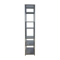 69" Dustin 6 Shelf Bookcase Dark Gray - HOMES: Inside + Out 13 69" Dustin 6 Shelf Bookcase Dark Gray - HOMES: Inside + Out -Bookshelves Sales Shop unnamed file 4733