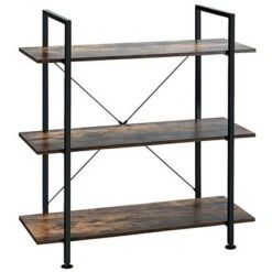 Costway 3-Tier Bookshelf Industrial Bookcase Display Shelf Storage Rack Rustic Brown 14 Costway 3-Tier Bookshelf Industrial Bookcase Display Shelf Storage Rack Rustic Brown -Bookshelves Sales Shop unnamed file 475