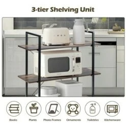 Costway 3-Tier Bookshelf Industrial Bookcase Display Shelf Storage Rack Rustic Brown 15 Costway 3-Tier Bookshelf Industrial Bookcase Display Shelf Storage Rack Rustic Brown -Bookshelves Sales Shop unnamed file 476