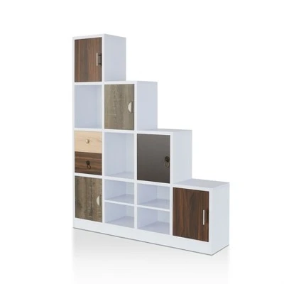 61.5" Hirsch Contemporary Bookcase White - HOMES: Inside + Out 4 61.5" Hirsch Contemporary Bookcase White - HOMES: Inside + Out - Image 2