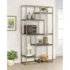 70.25" Beverly 6 Shelf Etagere Display - HOMES: Inside + Out Chrome -Bookshelves Sales Shop unnamed file 4773