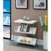 27.75" Soho Bookcase White Faux Marble - Breighton Home