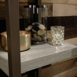 66" Manhattan Gate Tower Etagere Mystic Oak - Sauder -Bookshelves Sales Shop unnamed file 4784