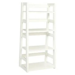 44.25" Designs2Go Trestle Bookcase - Breighton Home White -Bookshelves Sales Shop unnamed file 4820