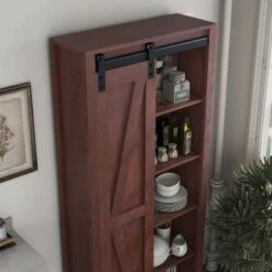 72" Arbolada Sliding Door Bookcase - HOMES: Inside + Out White Oak -Bookshelves Sales Shop unnamed file 4826