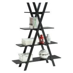 59" Oxford A Bookshelf Black - Breighton Home