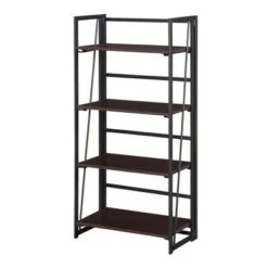 Xtra Folding 4 Tier Bookshelf - Breighton Home Gray -Bookshelves Sales Shop unnamed file 4896