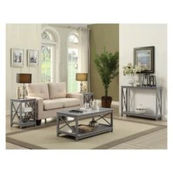 Oxford 3 Tier Bookcase Gray - Breighton Home -Bookshelves Sales Shop unnamed file 4935