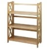 38" 3-Shelf Folding Bookcase - Flora Home Natural -Bookshelves Sales Shop unnamed file 4958