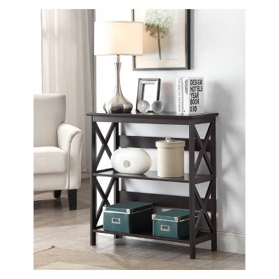 32.5" Oxford 3 Tier Bookcase Espresso - Breighton Home 3 32.5" Oxford 3 Tier Bookcase Espresso - Breighton Home