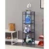 45" Xtra Storage 4 Tier Folding Metal Shelf Cobalt Blue - Breighton Home -Bookshelves Sales Shop unnamed file 4981