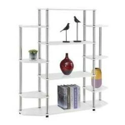 52.5" Wall Unit Bookshelf White - Breighton Home