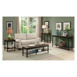 72.25" French Country Bookshelf Ladder Dark Walnut/Black - Breighton Home -Bookshelves Sales Shop unnamed file 5013