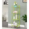 45" Xtra Storage 4 Tier Folding Metal Shelf Lime - Breighton Home -Bookshelves Sales Shop unnamed file 5014