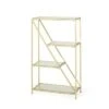 Kokesh Modern Glam Tempered Glass 3 Shelf Asymmetrical Bookcase Gold - Christopher Knight Home -Bookshelves Sales Shop unnamed file 5048