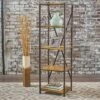 Roney 17" Bookcase with Rustic Metal Finished Iron Accents - Natural - Christopher Knight Home -Bookshelves Sales Shop unnamed file 5061