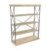 Olivia & May 60" Industrial Bookshelf with 4 Shelves Brown - Olivia & May -Bookshelves Sales Shop unnamed file 5075