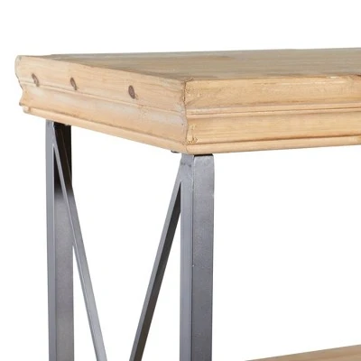 Olivia & May 60" Industrial Bookshelf with 4 Shelves Brown - Olivia & May 6 Olivia & May 60" Industrial Bookshelf with 4 Shelves Brown - Olivia & May - Image 4