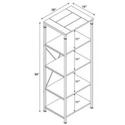 54" Austin Bookshelf Brown - Linon -Bookshelves Sales Shop unnamed file 5096