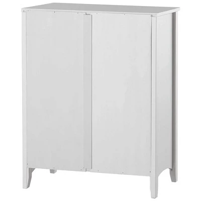 Camaflexi 3 Tier Shaker Style Open Storage Organization Bookshelf Wood Bookcase Shelf Unit w/ 2 Adjustable and 1 Fixed Shelves, White Finish 5 Camaflexi 3 Tier Shaker Style Open Storage Organization Bookshelf Wood Bookcase Shelf Unit w/ 2 Adjustable and 1 Fixed Shelves, White Finish - Image 3