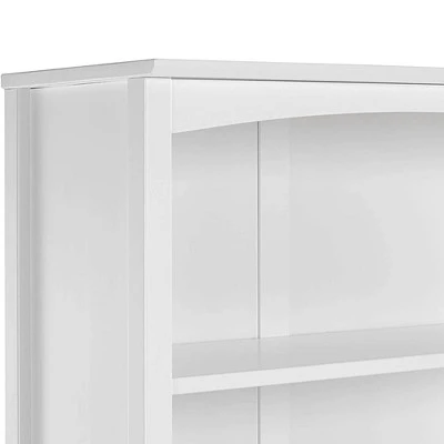 Camaflexi 6 Tier Shaker Style Open Storage Organization Bookshelf Wood Bookcase Shelf Unit w/ 4 Adjustable and 2 Fixed Shelves, White Finish 6 Camaflexi 6 Tier Shaker Style Open Storage Organization Bookshelf Wood Bookcase Shelf Unit w/ 4 Adjustable and 2 Fixed Shelves, White Finish - Image 4