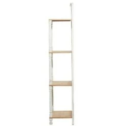 Olivia & May Farmhouse Wood and Metal Shelving Unit White - Olivia & May -Bookshelves Sales Shop unnamed file 5135