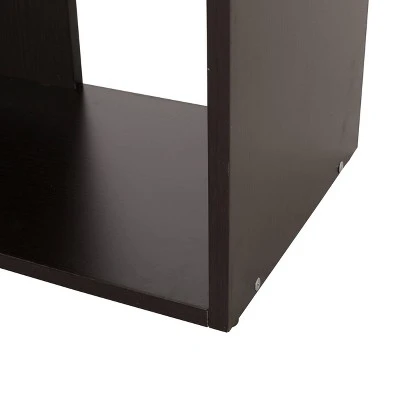 71" Sparks Modern Geometric High Shelf Bookcase Dark Gray - Christopher Knight Home 5 71" Sparks Modern Geometric High Shelf Bookcase Dark Gray - Christopher Knight Home - Image 3