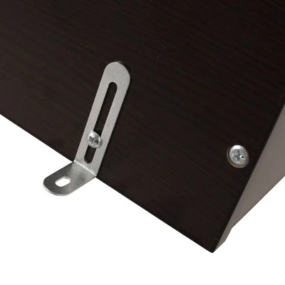 71" Sparks Modern Geometric High Shelf Bookcase Dark Gray - Christopher Knight Home 8 71" Sparks Modern Geometric High Shelf Bookcase Dark Gray - Christopher Knight Home - Image 6