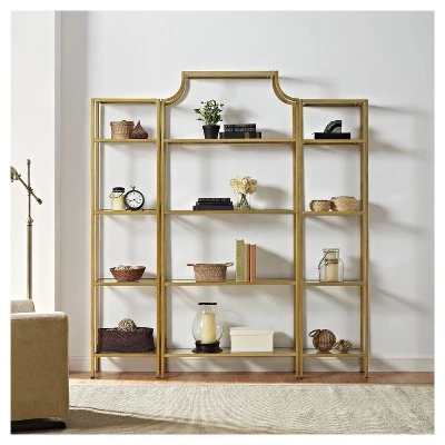 73" Aimee Narrow Etagere - Crosley 6 73" Aimee Narrow Etagere - Crosley - Image 4