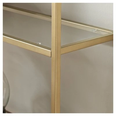 80.5" Aimee Etagere Gold - Crosley 4 80.5" Aimee Etagere Gold - Crosley - Image 2